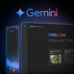Imagem com a logomarca do Gemini