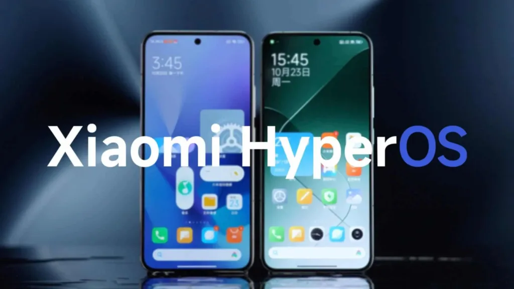 Imagem com smartphone Xiaomi com HiperOS 2.0