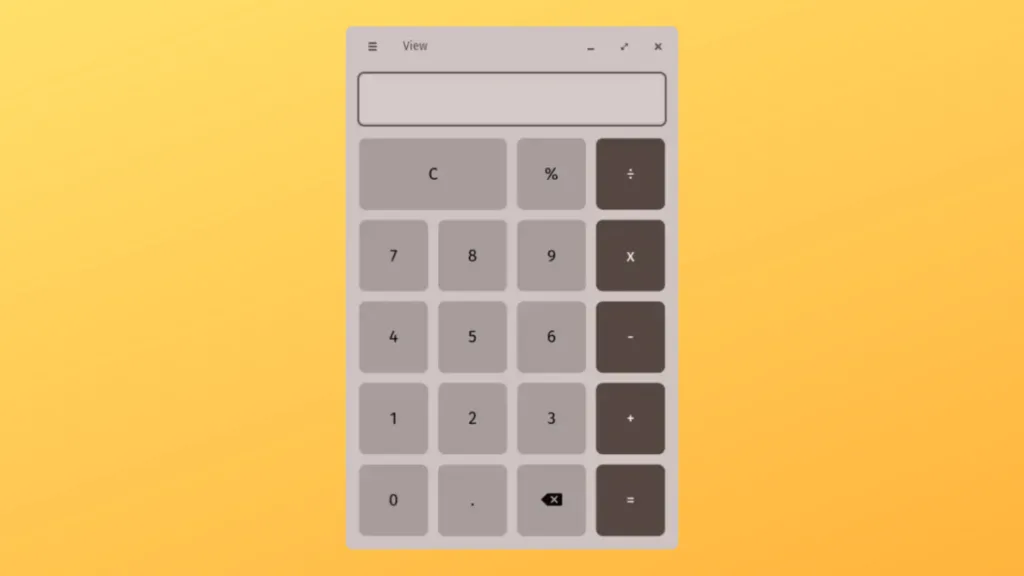 Imagem com a interface do Calculator