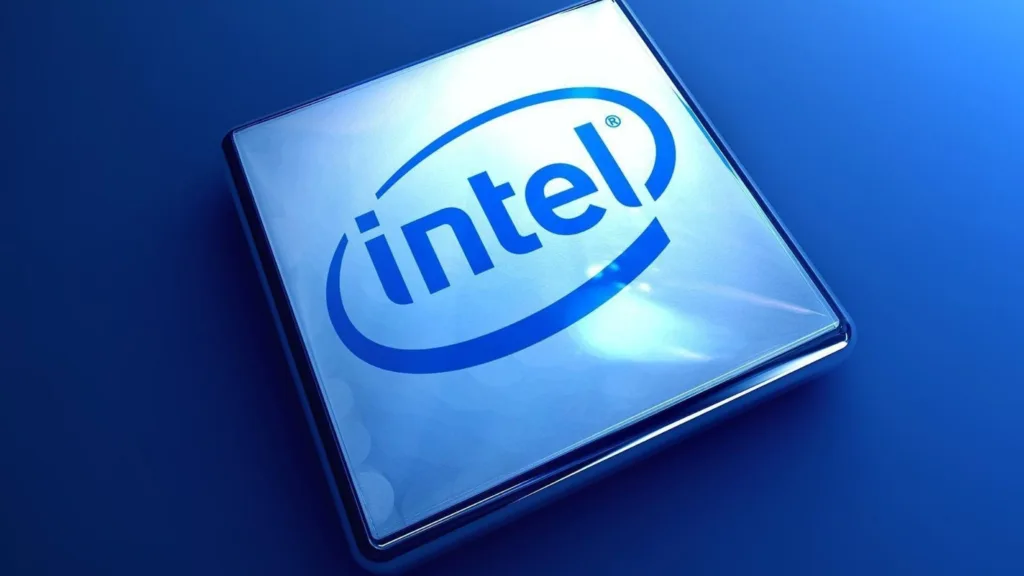 Logo da Intel destacando o suporte aos processadores Panther Lake e Diamond Rapids no Linux 6.12.