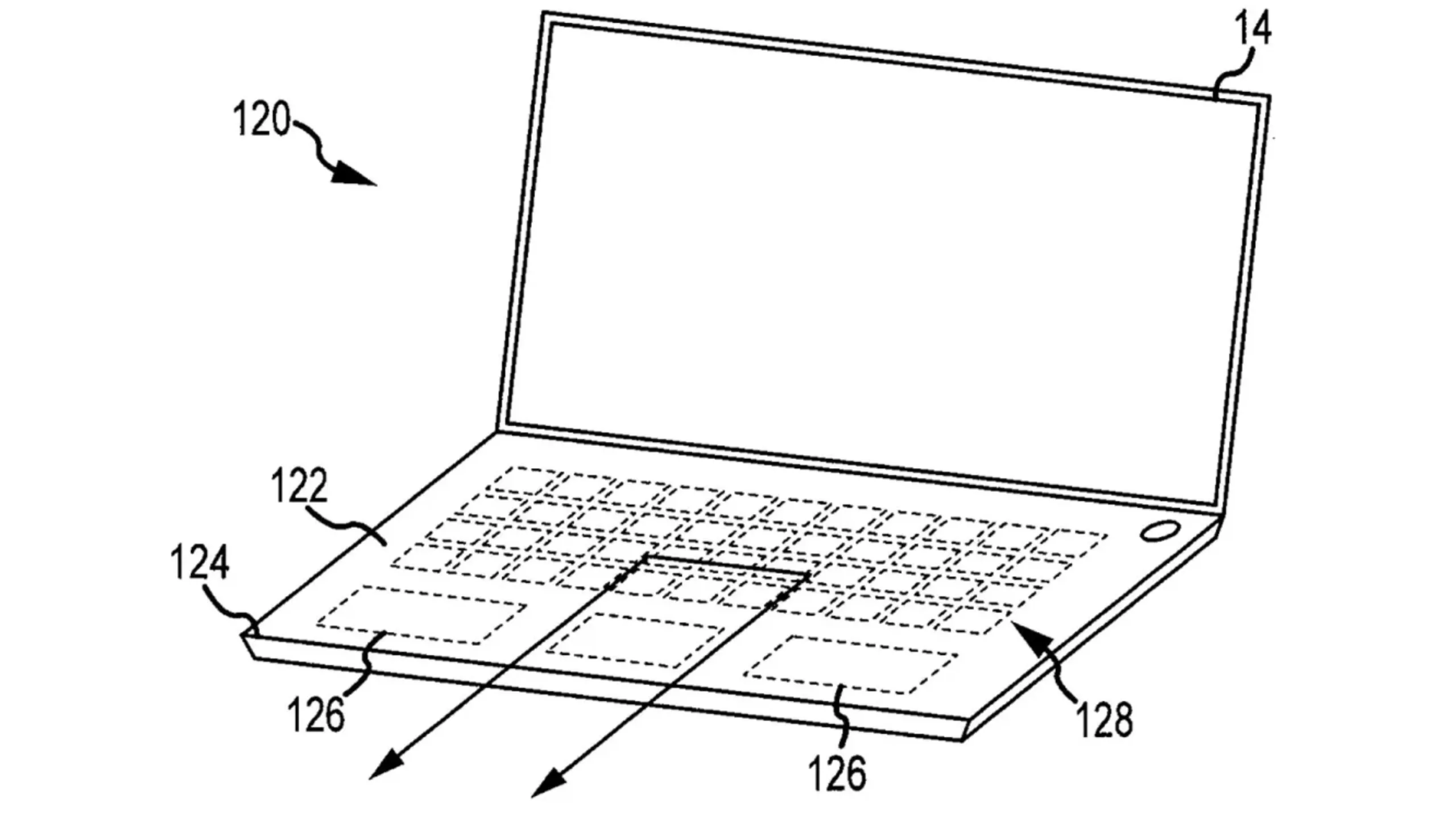 Apple trabalha em um MacBook todo em vidro 2 Imagem de patente MacBook