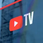 Imagem com a logomarca do YouTube TV