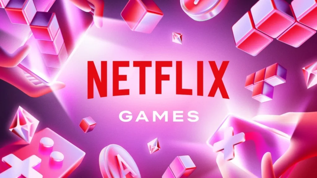 Imagem com a logomarca da Netflix Games