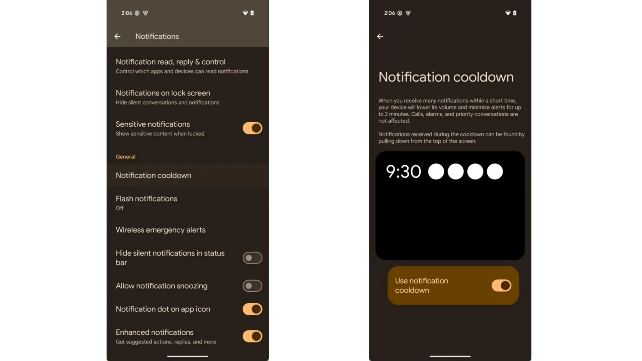 Como o Android 16 vai combater o excesso de notificações com a nova função Cooldown 2 Novo recurso Cooldown Android 16