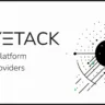 Logotipo da plataforma Cozystack com o texto 'Free PaaS platform for cloud providers' ao lado de uma ilustração geométrica abstrata em preto e verde.