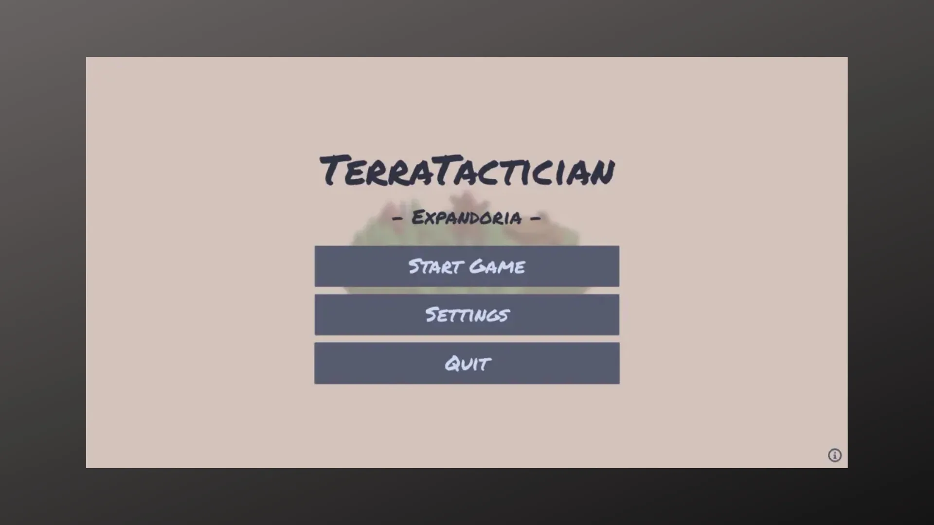 Imagem da interface do Terratactician Expandoria