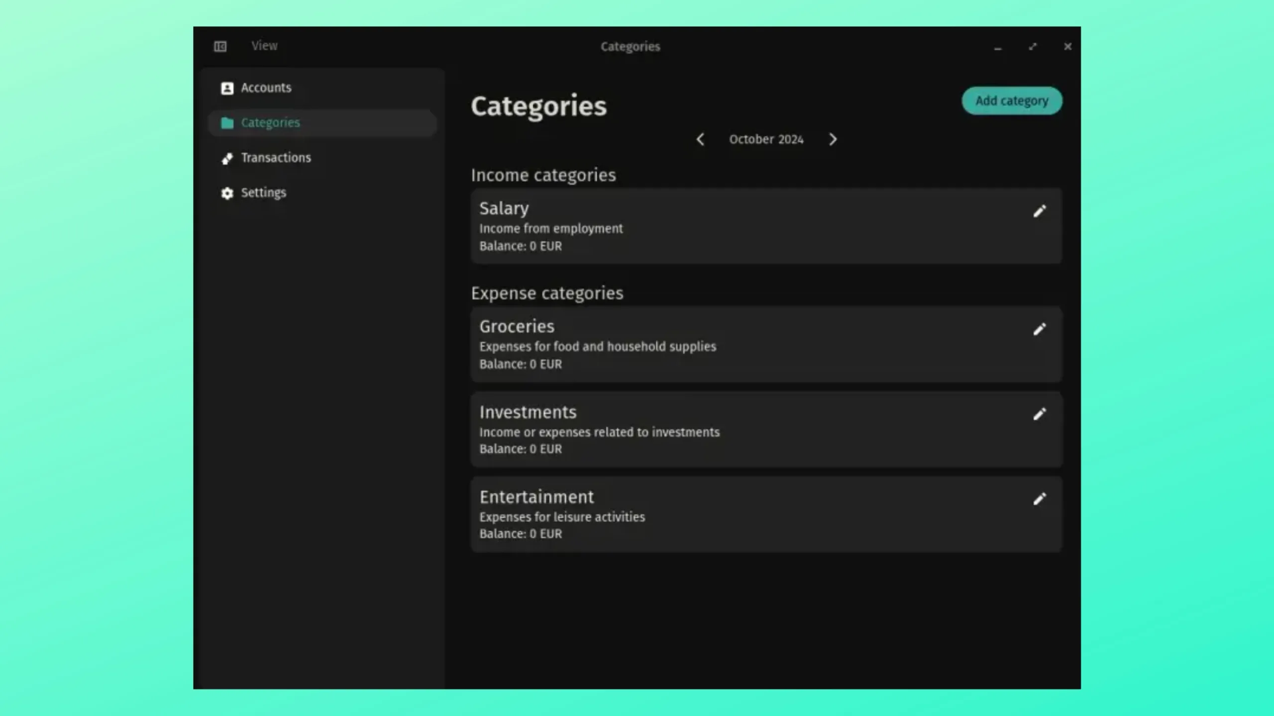 Instale o Cosmic money no Ubuntu, Fedora, Debian e outras distribuições Linux com Flatpak 2 Imagem com a interface do Cosmic Money