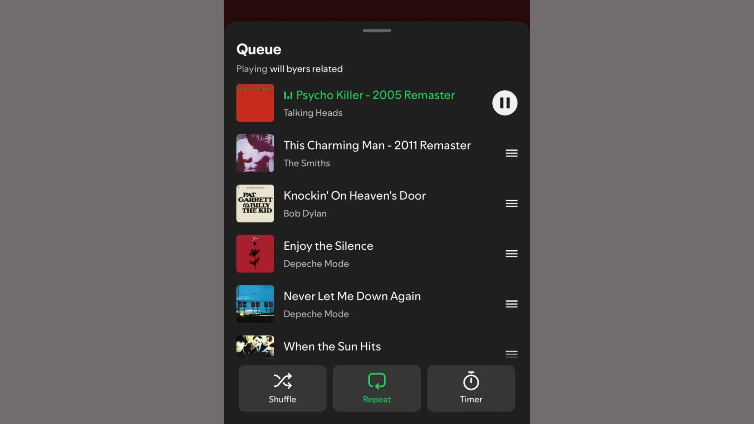 Atualização do Spotify melhora fila, mas retira função importante 2 Imagem com interface do Spotify