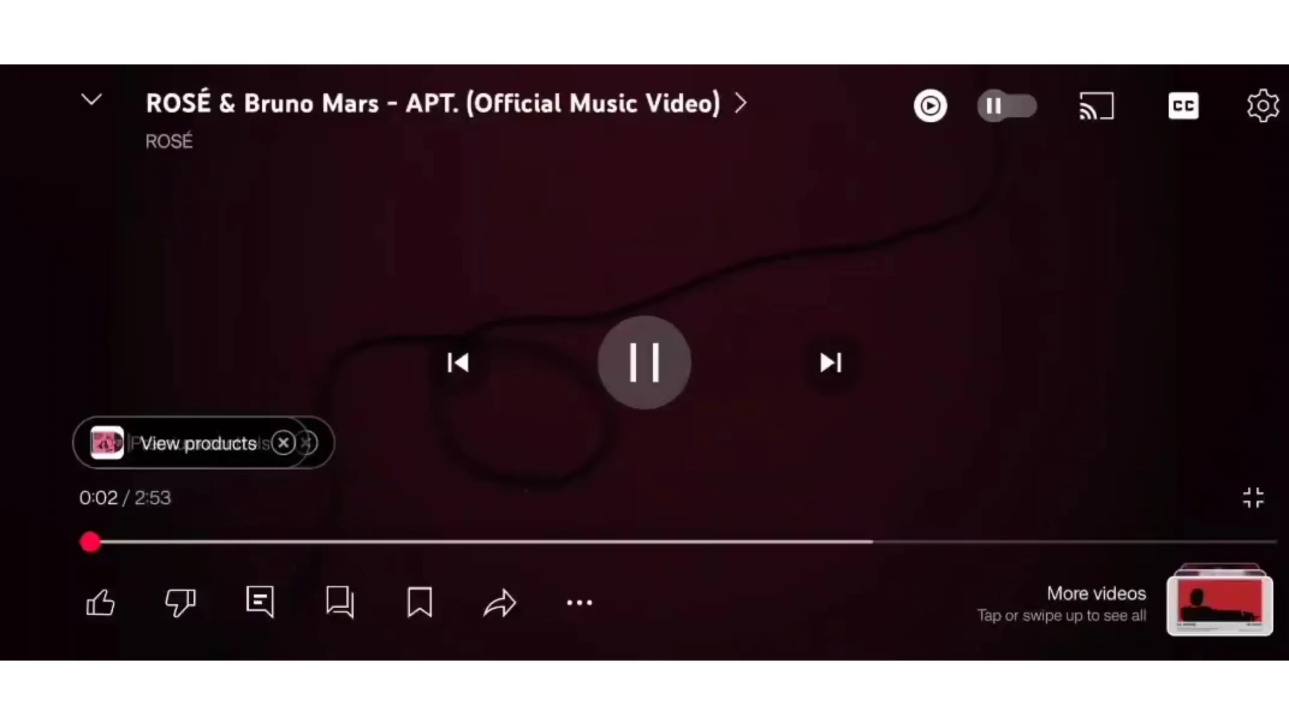 YouTube altera gesto de deslizar no app Android para vídeos longos 2 Imagem interface do YouTube reproduzindo vídeo