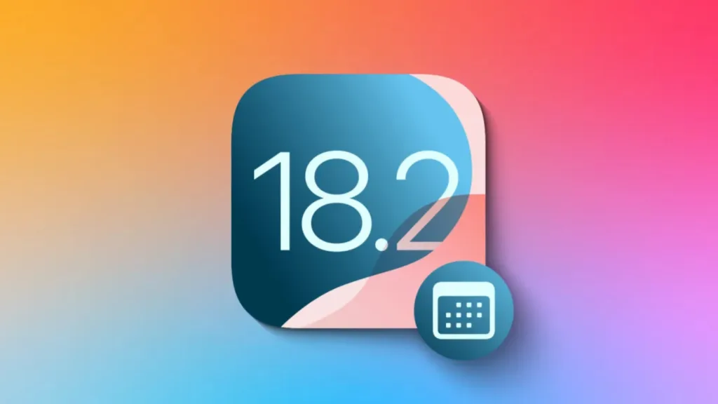 Imagem com a logomarca do iOS 18.2