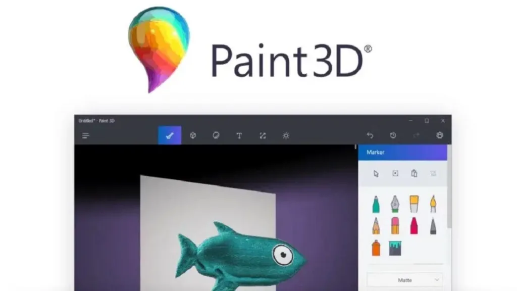 Imagem de logomatrca do Paint 3D