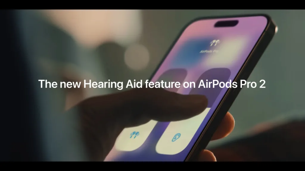 Recurso auditivo AirPods Pro 2