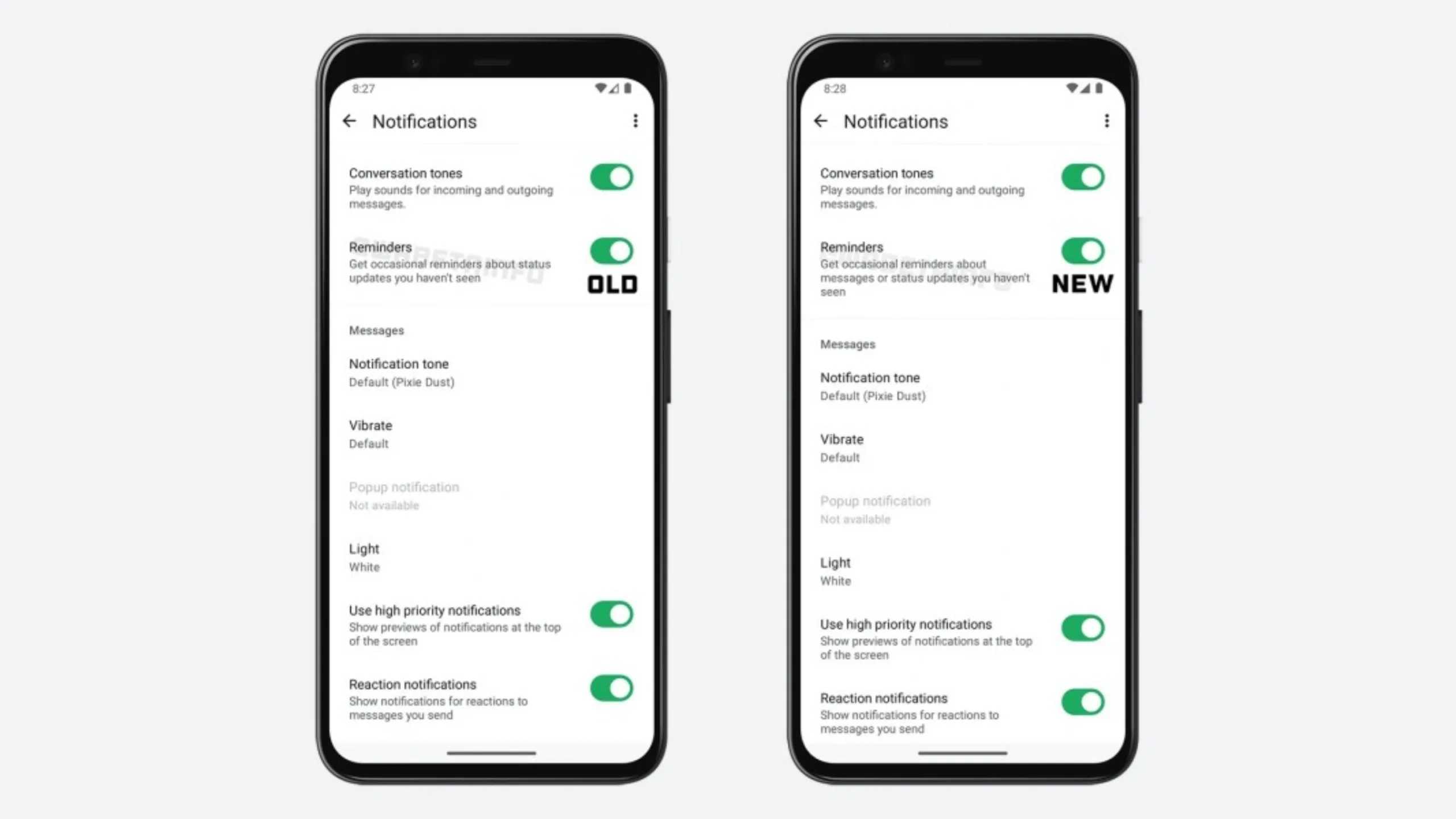 WhatsApp beta para Android: novo recurso de lembretes para mensagens e status não lidos 2 Novo recurso do WhatsApp