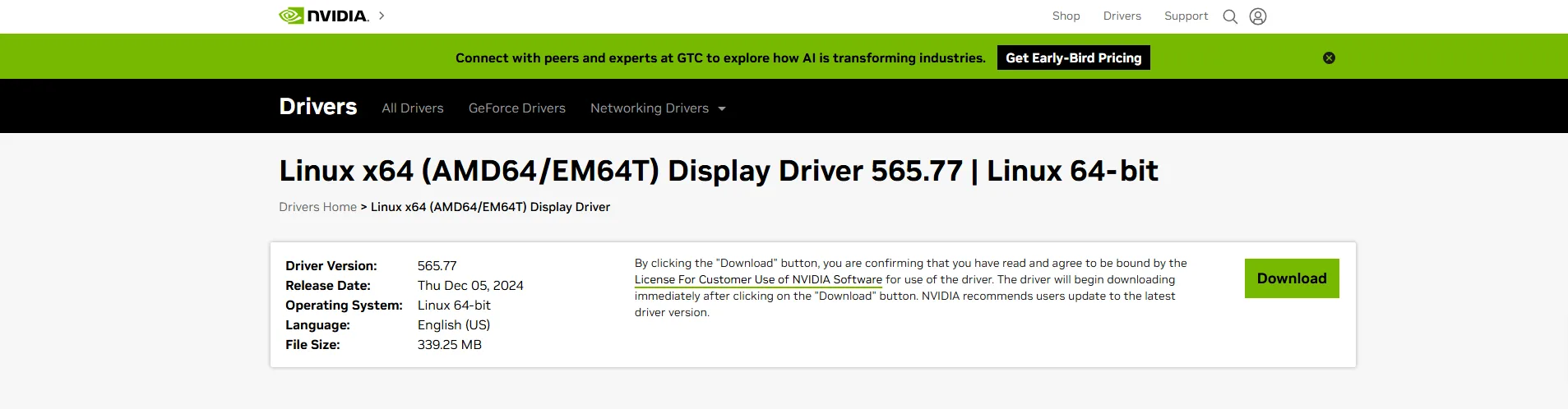 NVIDIA 565.77: atualizações e recursos do novo driver Linux 2 4c30LKiO Linux x64 AMD64 EM64T Display Driver 565 77 Linux 64 bit NVIDIA 12 05 2024 03 44 PM