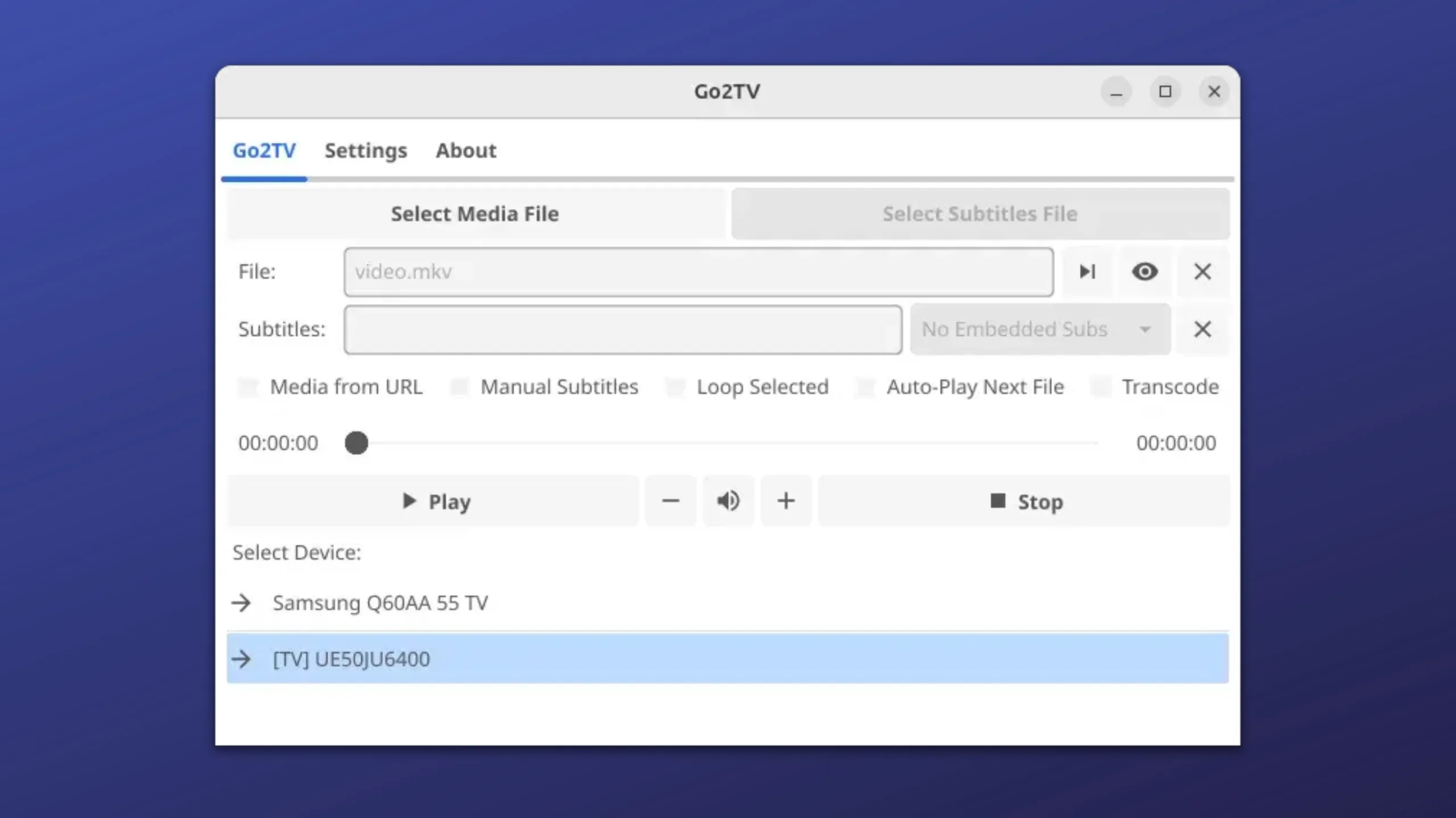 Instale o Go2TV no Ubuntu, Fedora, Debian e outras distribuições Linux com Flatpak 2 Imagem com a interface do GO2TV