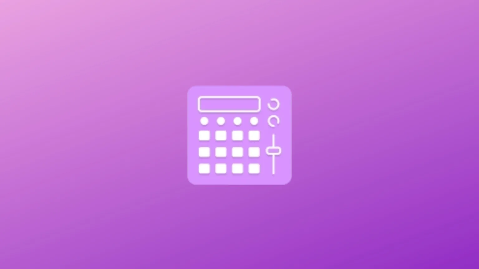 Imagem com a logomarca do Drum Machine