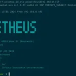 Tela de terminal após conexão SSH bem-sucedida com o servidor Prometheus, exibindo detalhes do sistema operacional Debian GNU/Linux 12 (Bookworm), uptime do servidor e links para a documentação do Prometheus.