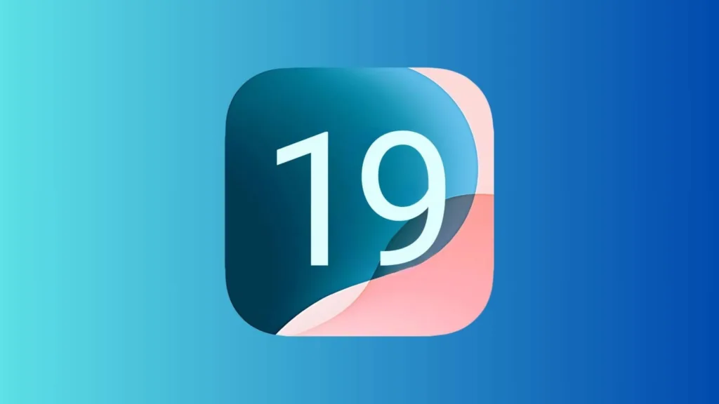 Imagem com a logo do iOS 19