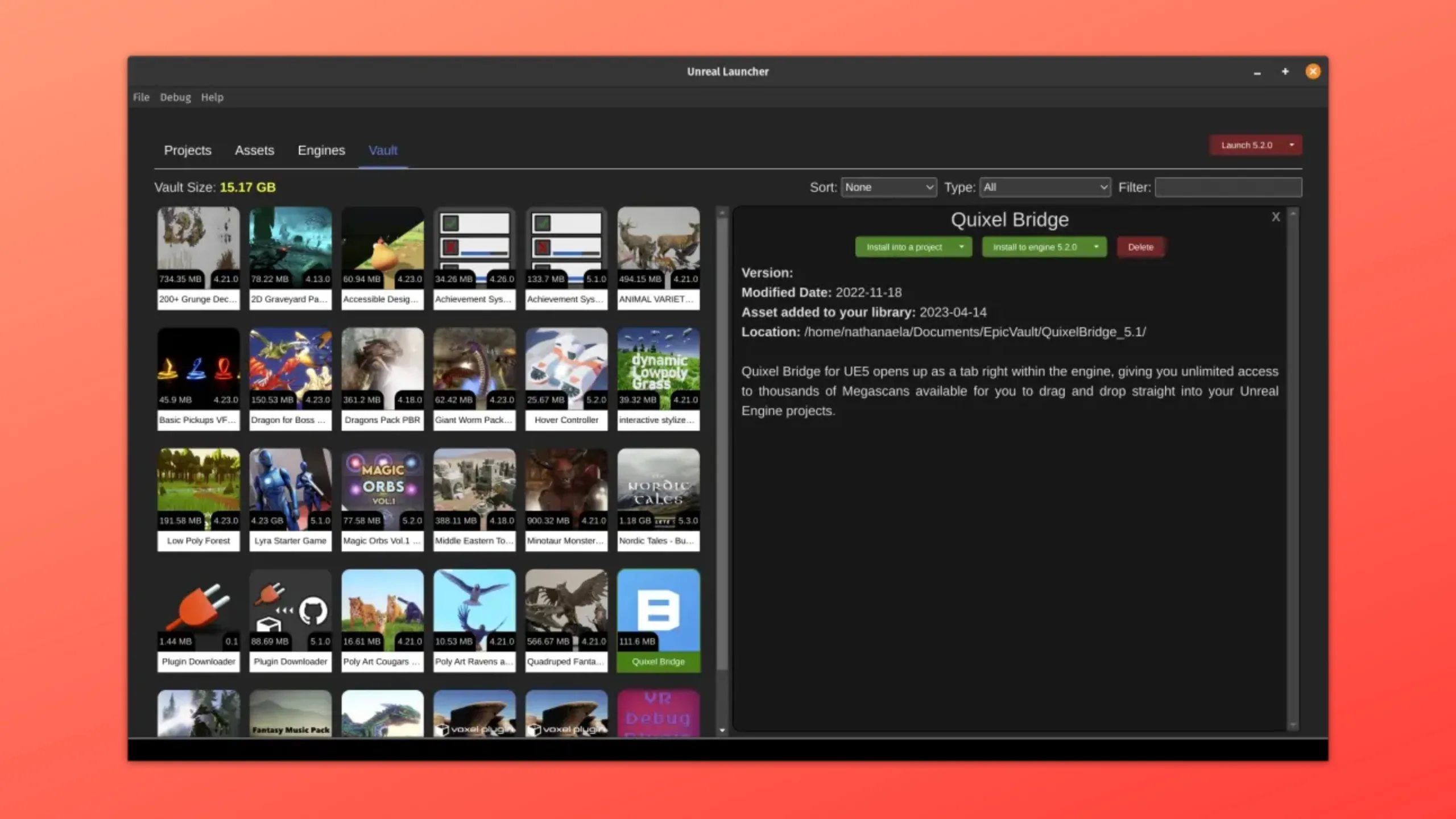 Instale o Asset Manager Studio no Ubuntu, Fedora, Debian e outras distribuições Linux com Flatpak 2 Imagem com a interface do Asset Manager Studio