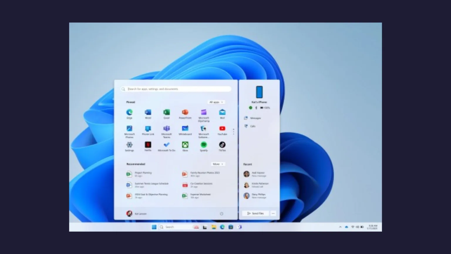 Windows 11 Insiders testa integração com iPhone no menu Iniciar 1 Integração Windows 11 Insiders