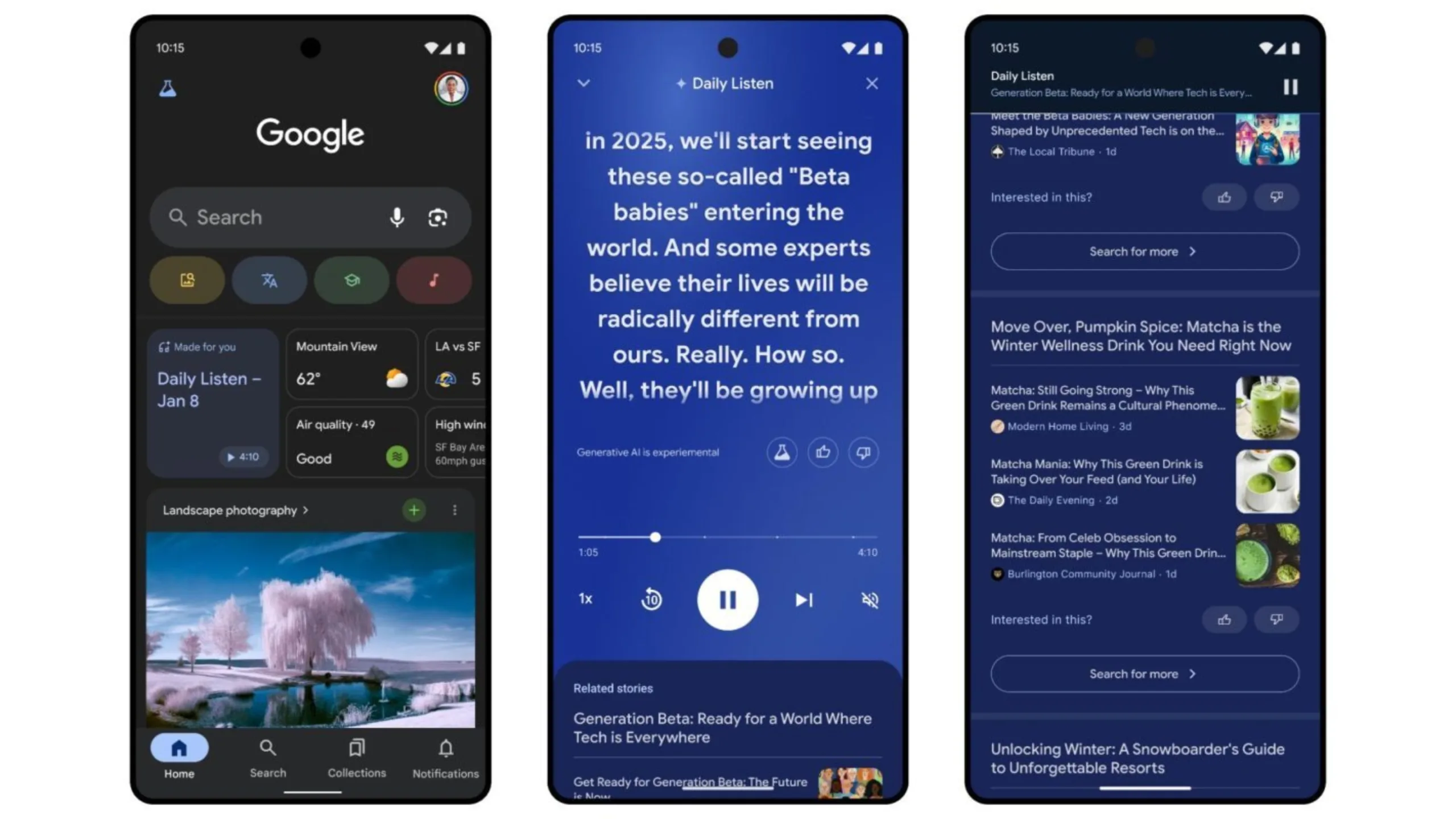 Daily Listen: Experimento do Google transforma seu Feed Discover em Podcast personalizado 2 Daily Listen