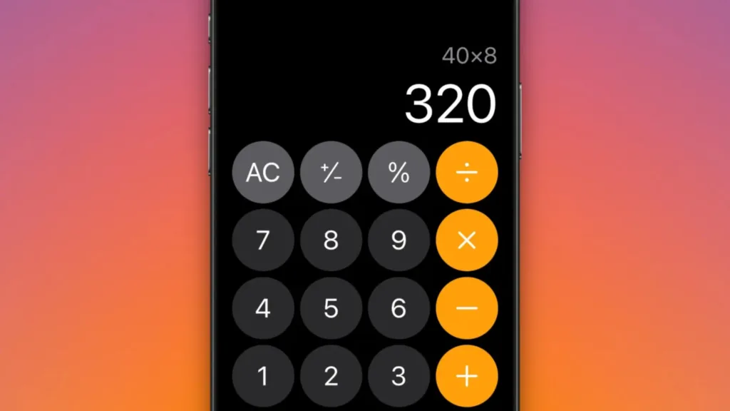 Calculadora iOS 18.3