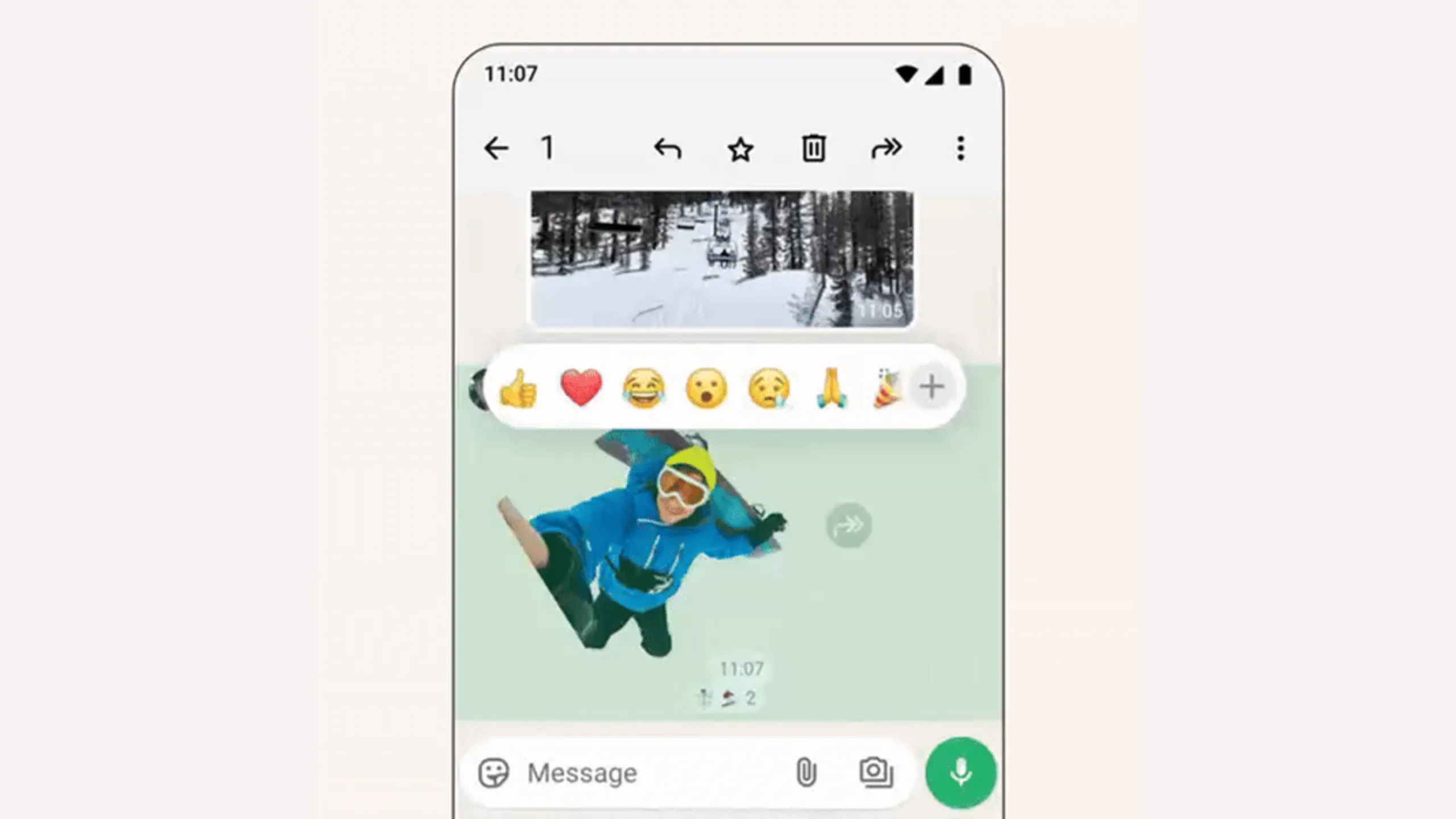 WhatsApp lança novos efeitos de câmera, adesivos personalizados e reações rápidas 2 Novos efeitos WhatsApp