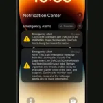 Alerta evacuação