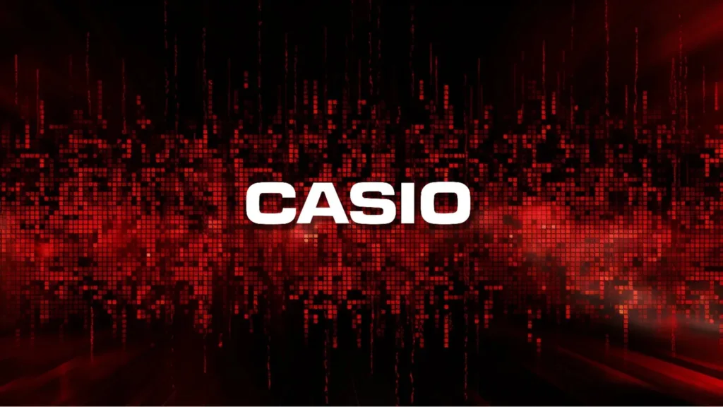 Imagem com a logomarca da Casio