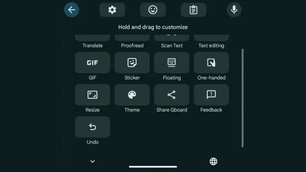 Gboard Android Desfazer