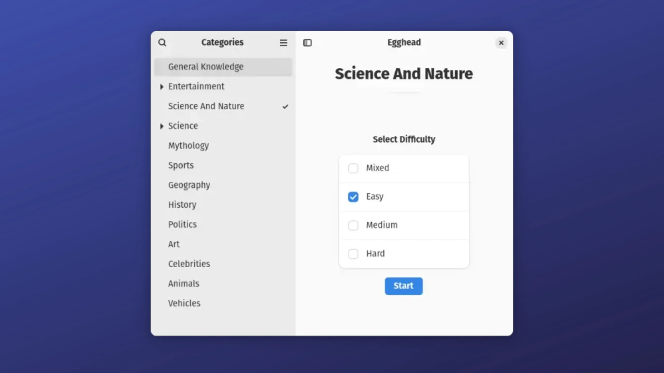 Instale o Egghead no Ubuntu, Fedora, Debian e outras distribuições Linux com Flatpak 2 Imagem com a interface do Egghead