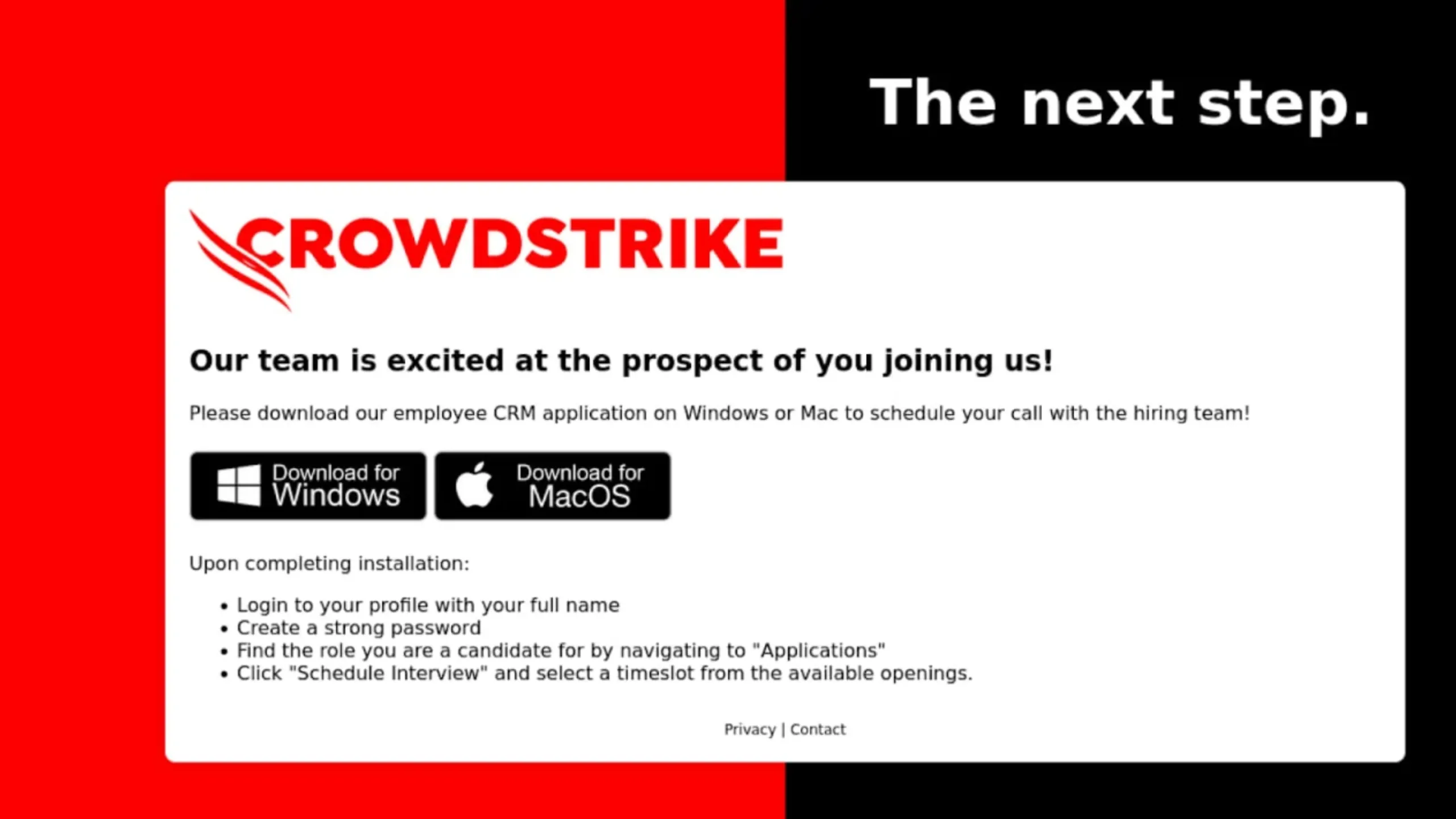 Alertas sobre golpes com e-mails falsos de emprego da CrowdStrike 2 Golpes CrowdStrike
