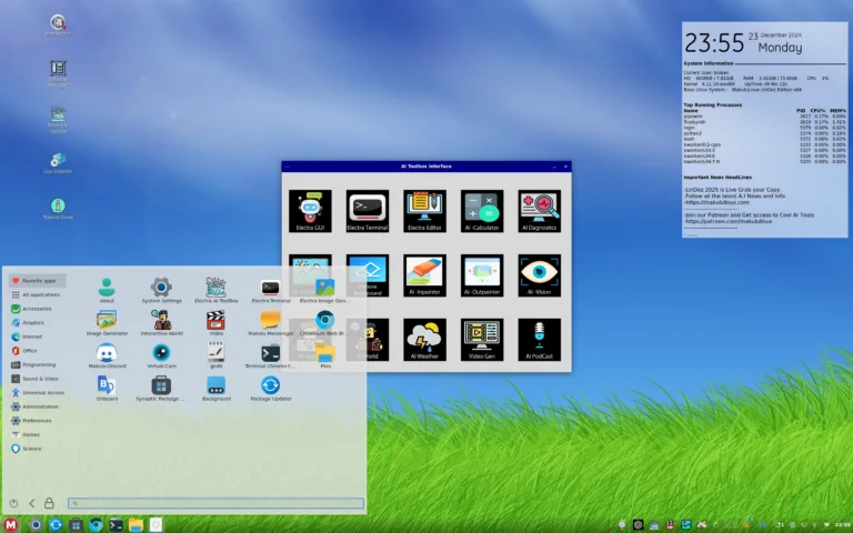 MakuluLinux LinDoz 2025: todas as novidades e mudanças na base