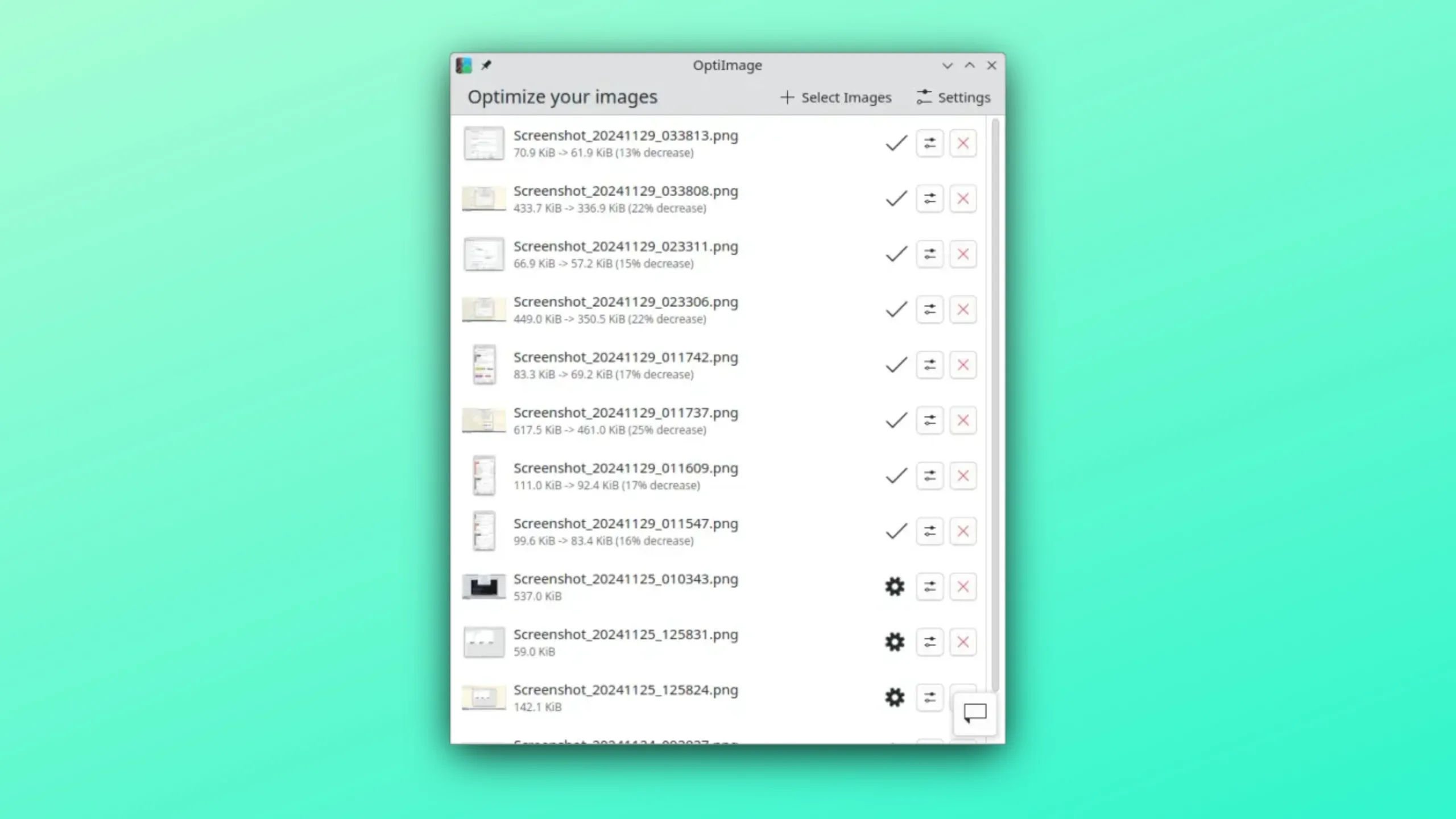 Instale o OptiImage no Ubuntu, Fedora, Debian e outras distribuições Linux com Flatpak 2 Imagem com a interface do OptiImage