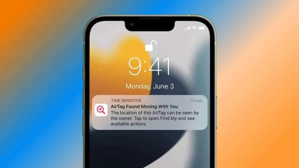 Apple AirTags notificação