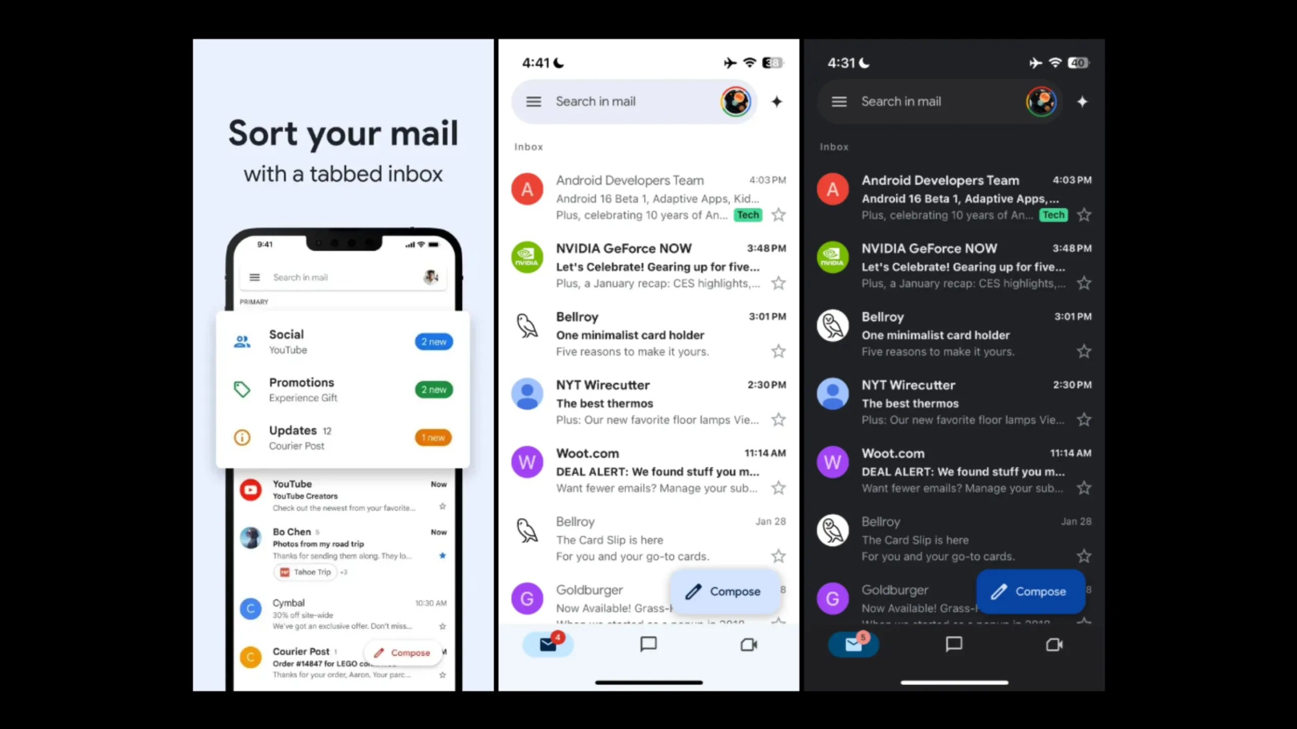 Gmail para iPhone recebe novo design com Material 3 2 Design Gmail iPhone