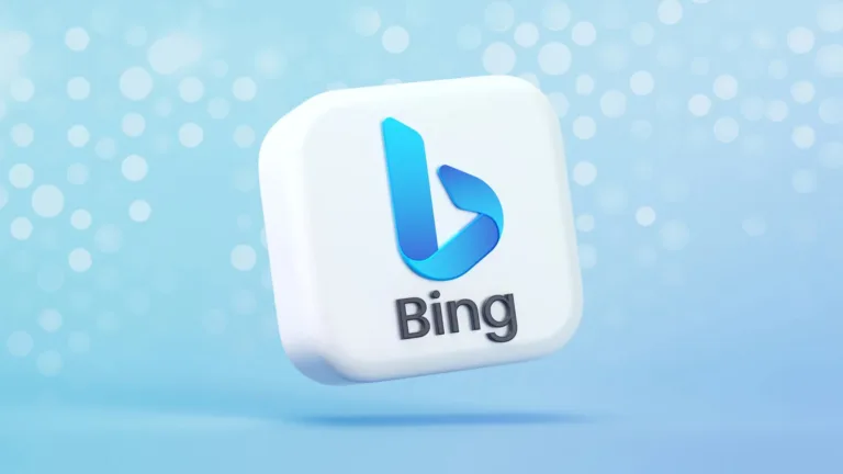 Imagem com a logomarca do Bing