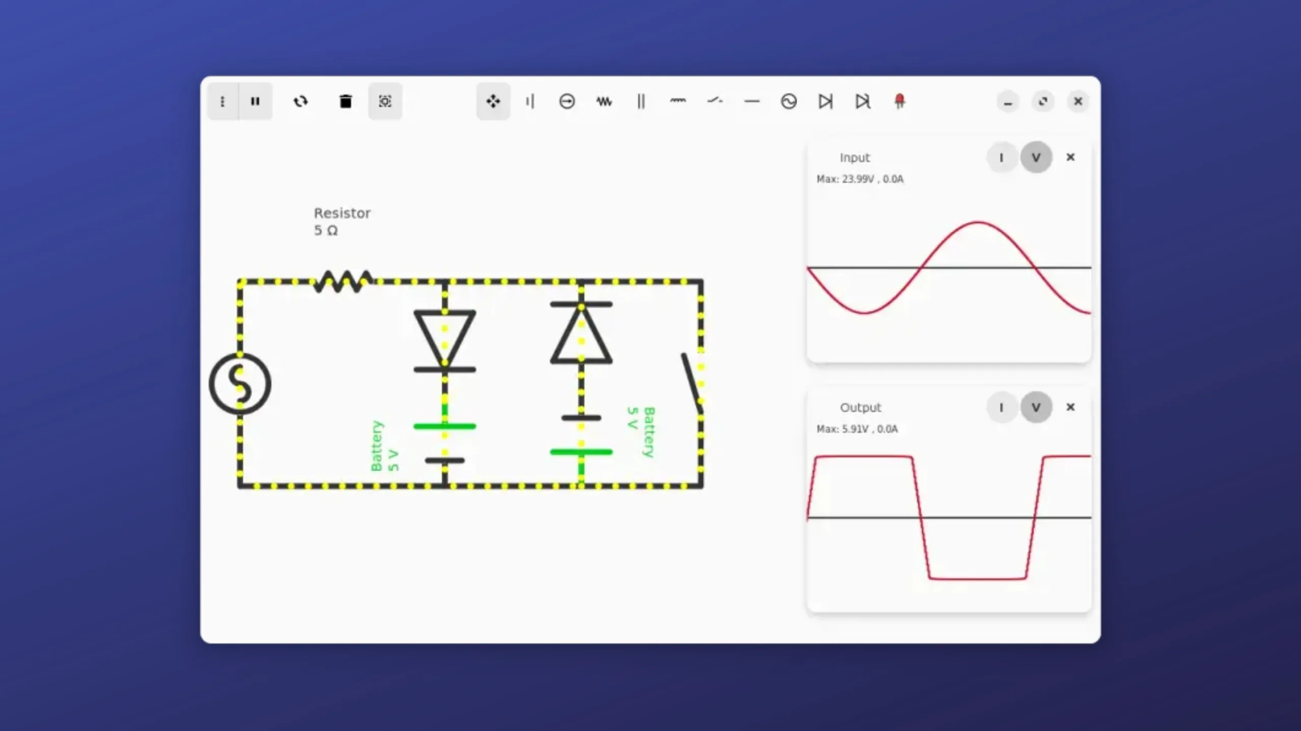 Imagem com a interface do Coulomb
