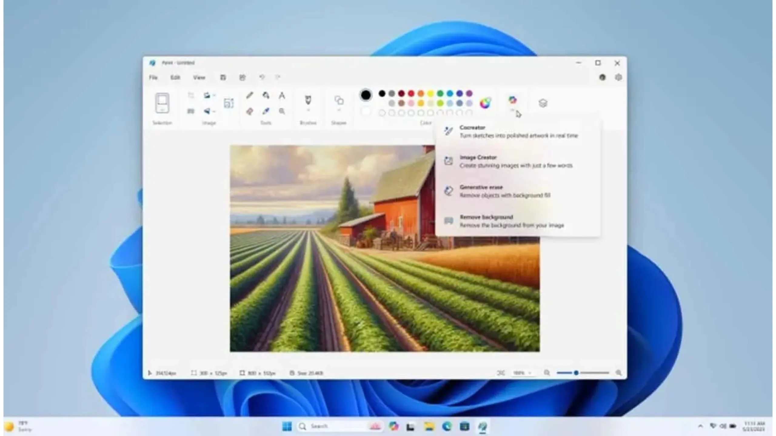 Copilot com IA chega ao Paint para transformar a edição de imagens 2 Copilot Paint