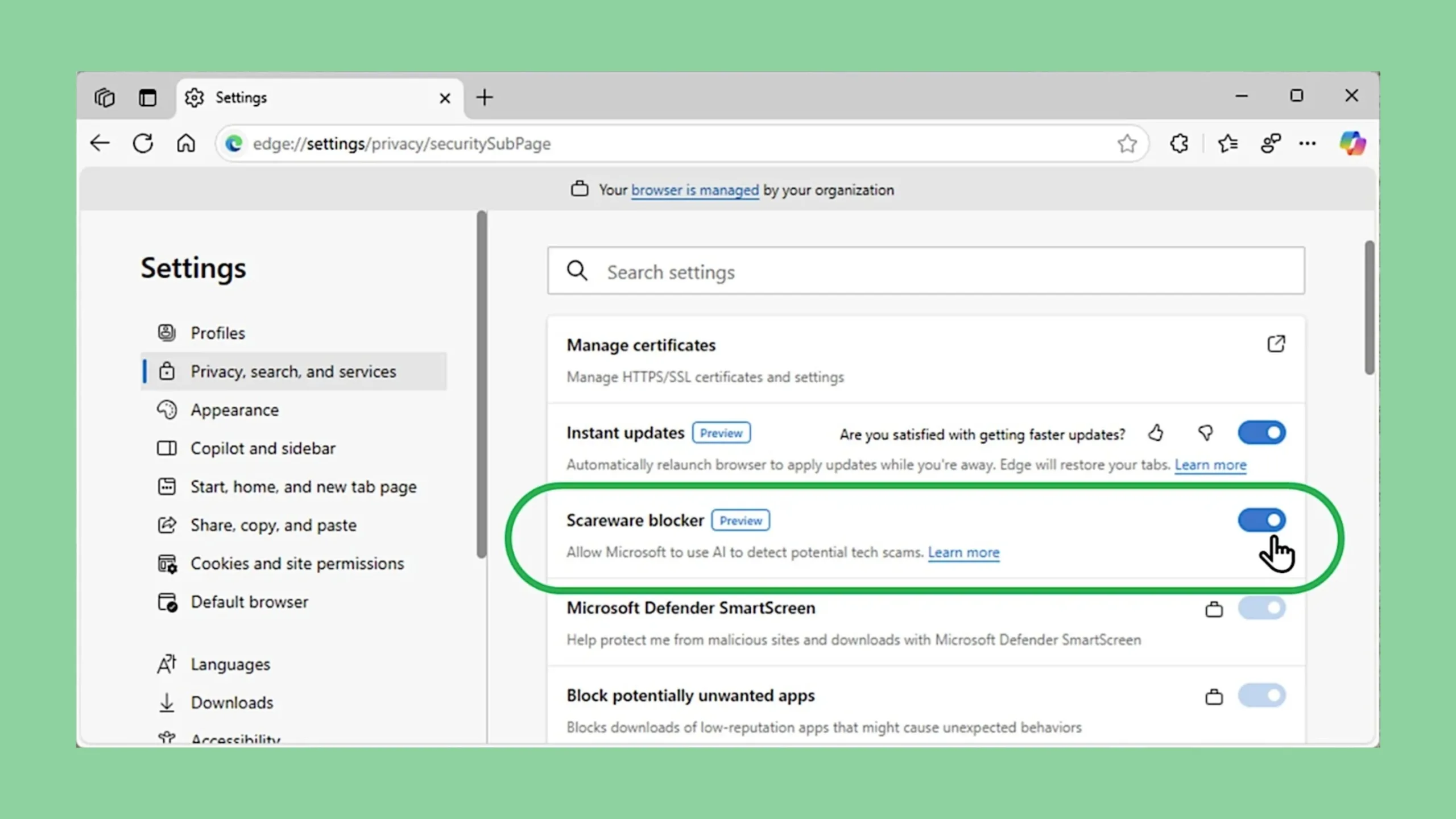Atualização do Microsoft Edge 133 traz bloqueio de scareware com IA 2 Microsoft Edge