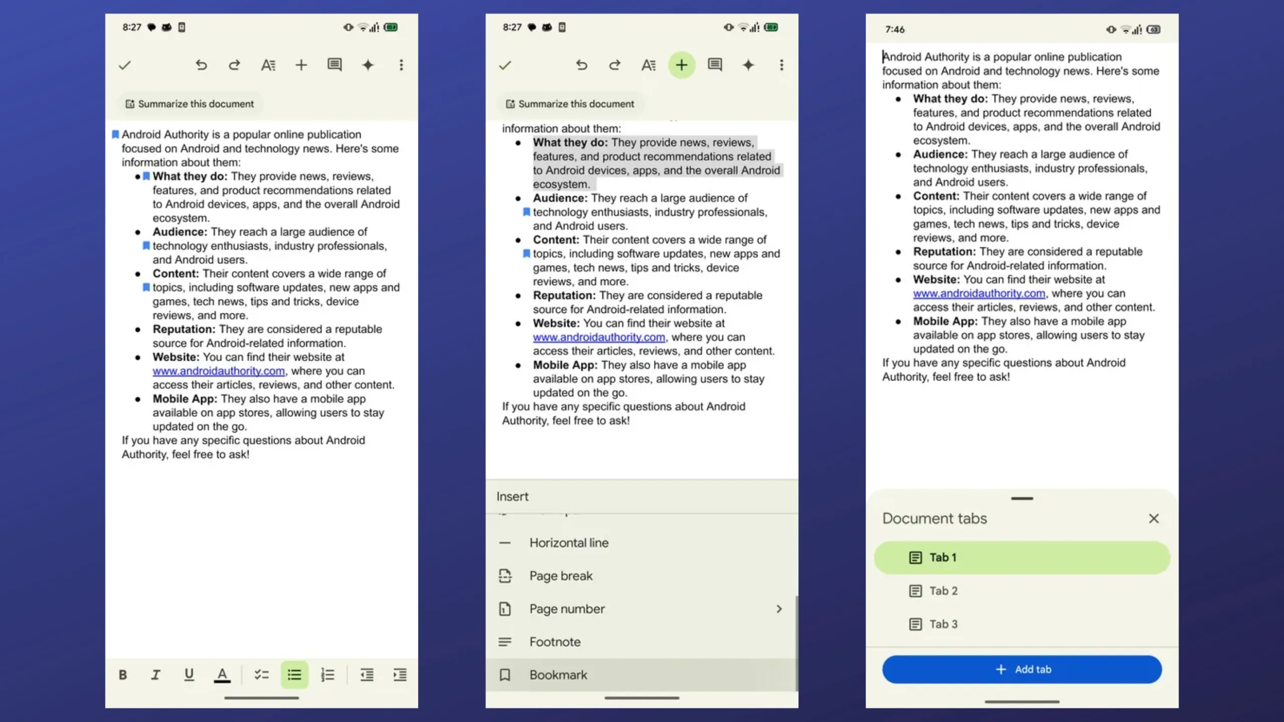 Google Docs para Android pode receber novos recursos da versão web e IA 2 Google Docs
