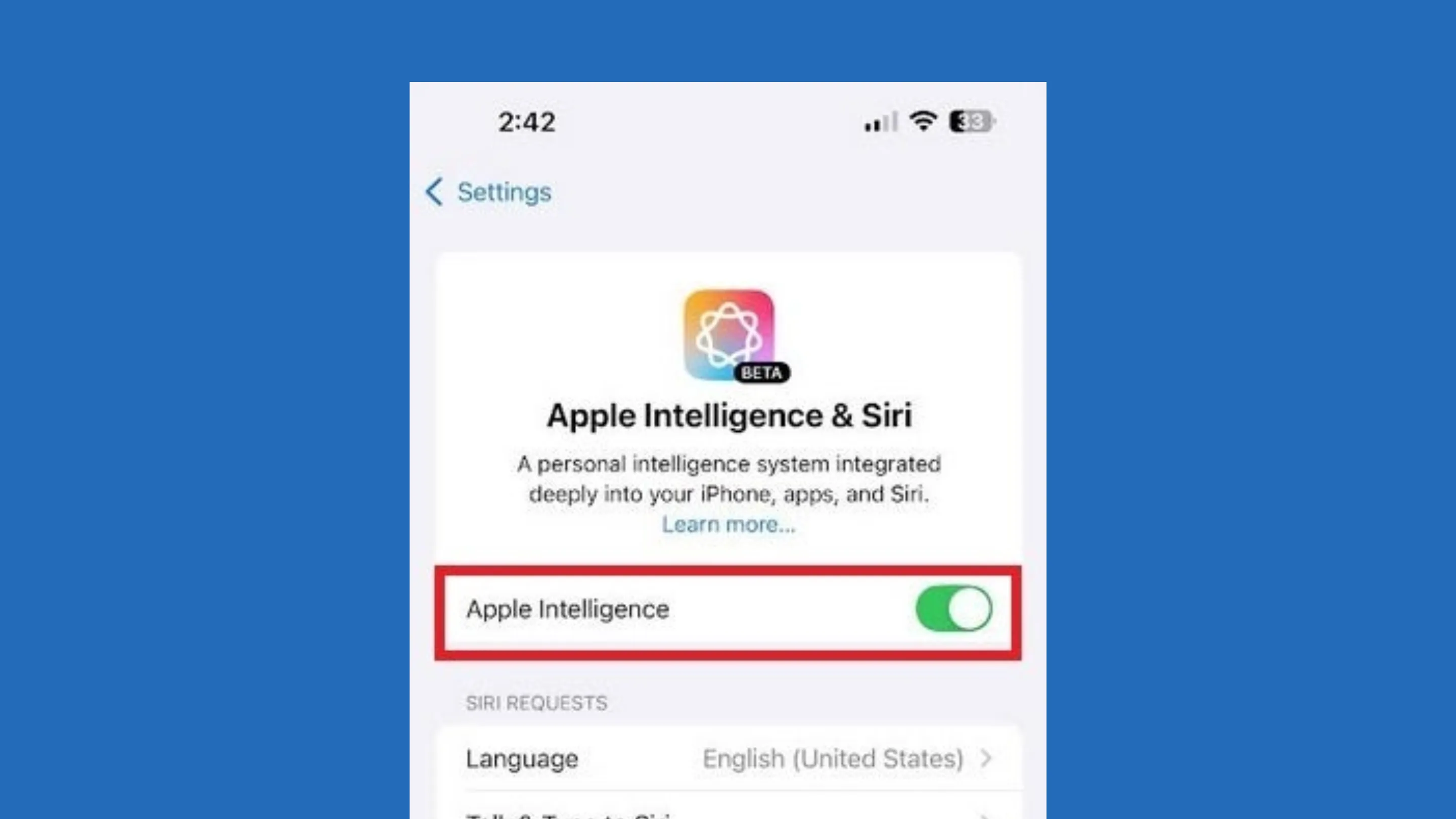 Bug no iOS 18.3.1 reativa Apple Intelligence mesmo após desativação 2 iOS 18.3.1