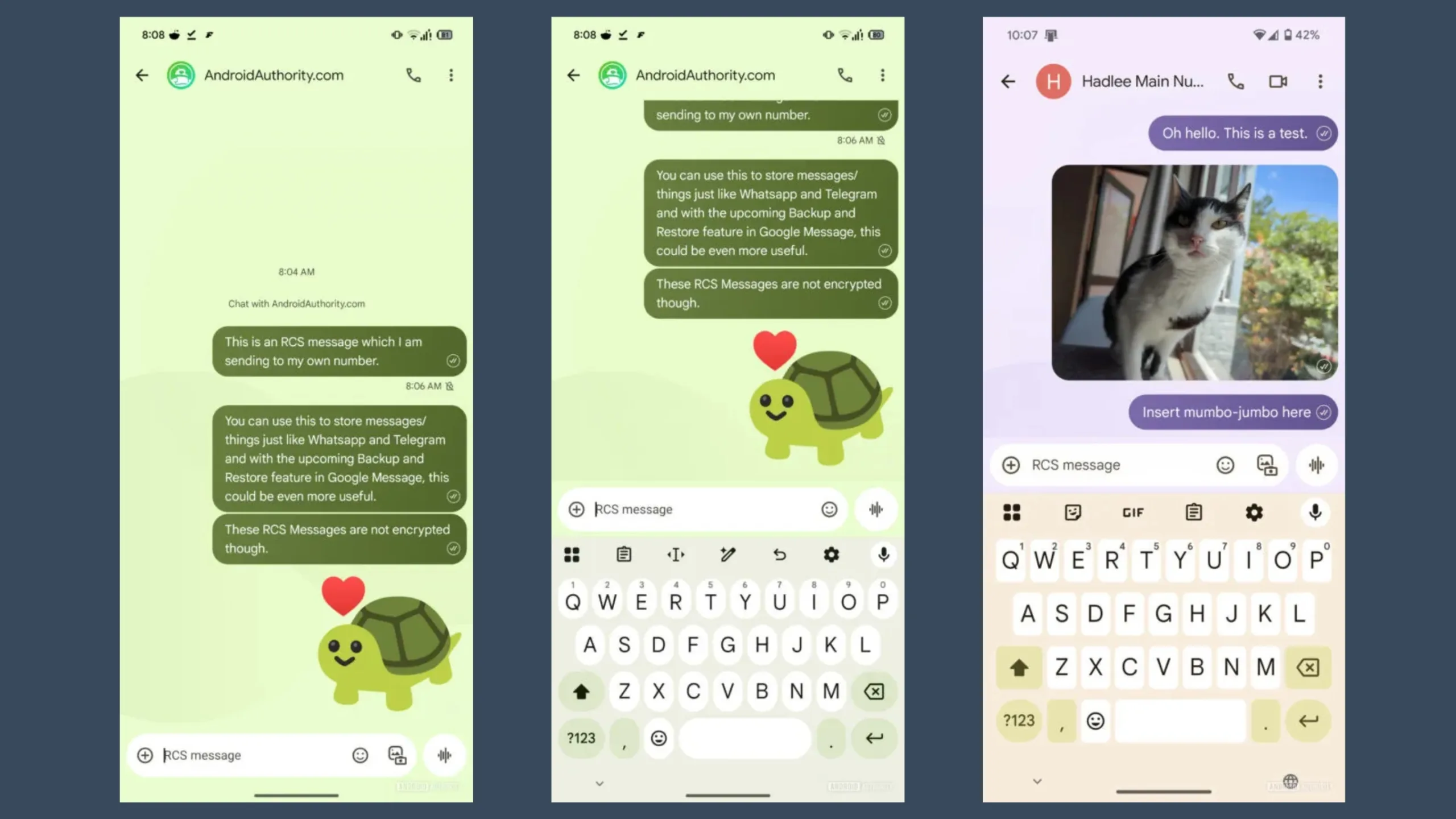 Google Messages agora pode funcionar como aplicativo de notas com recurso RCS 2 Google Messages RCS
