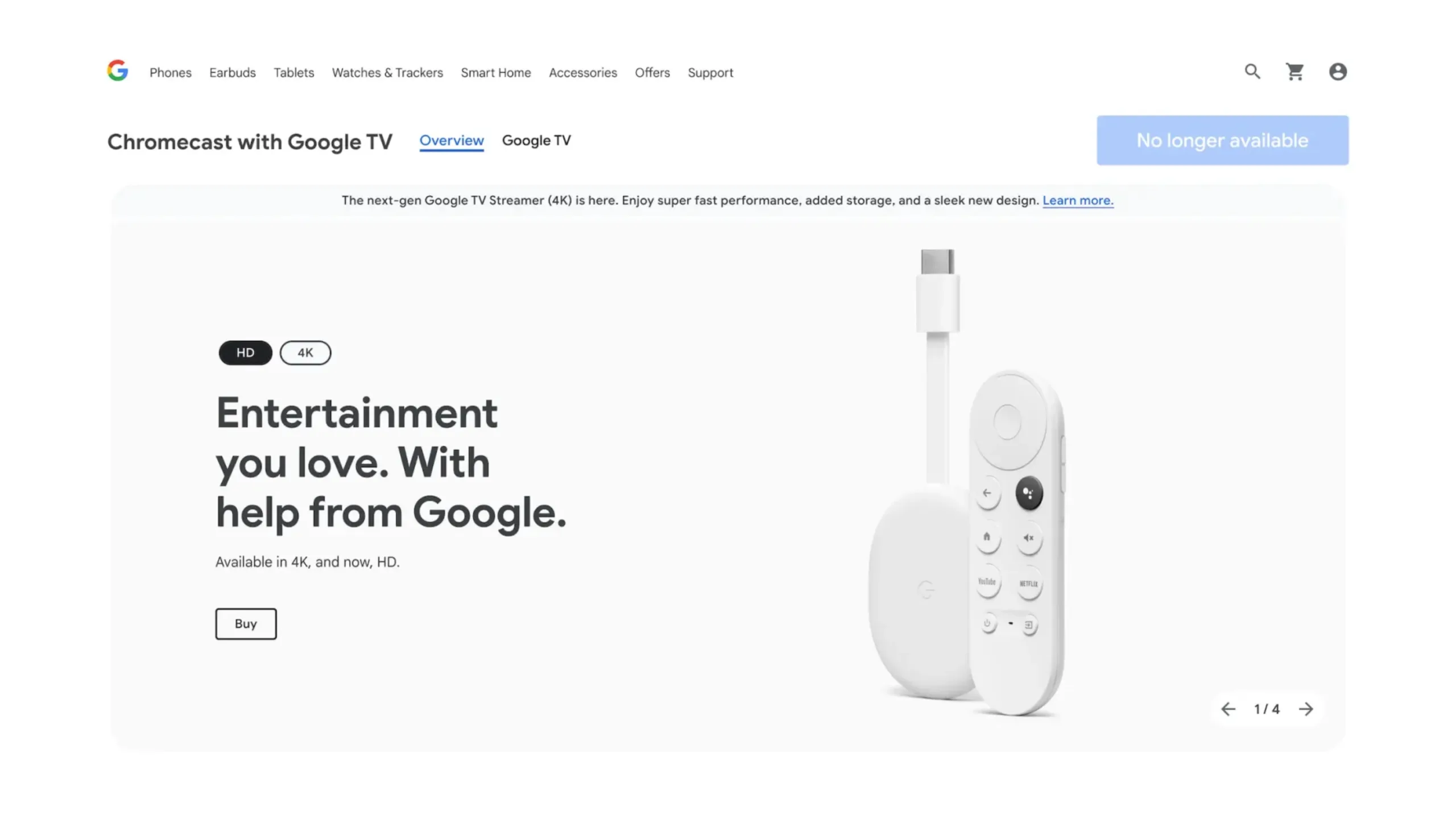Chromecast com Google TV