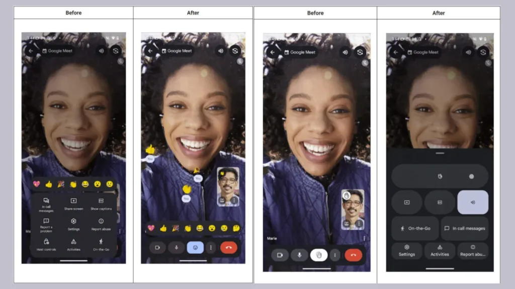Google Meet novo design