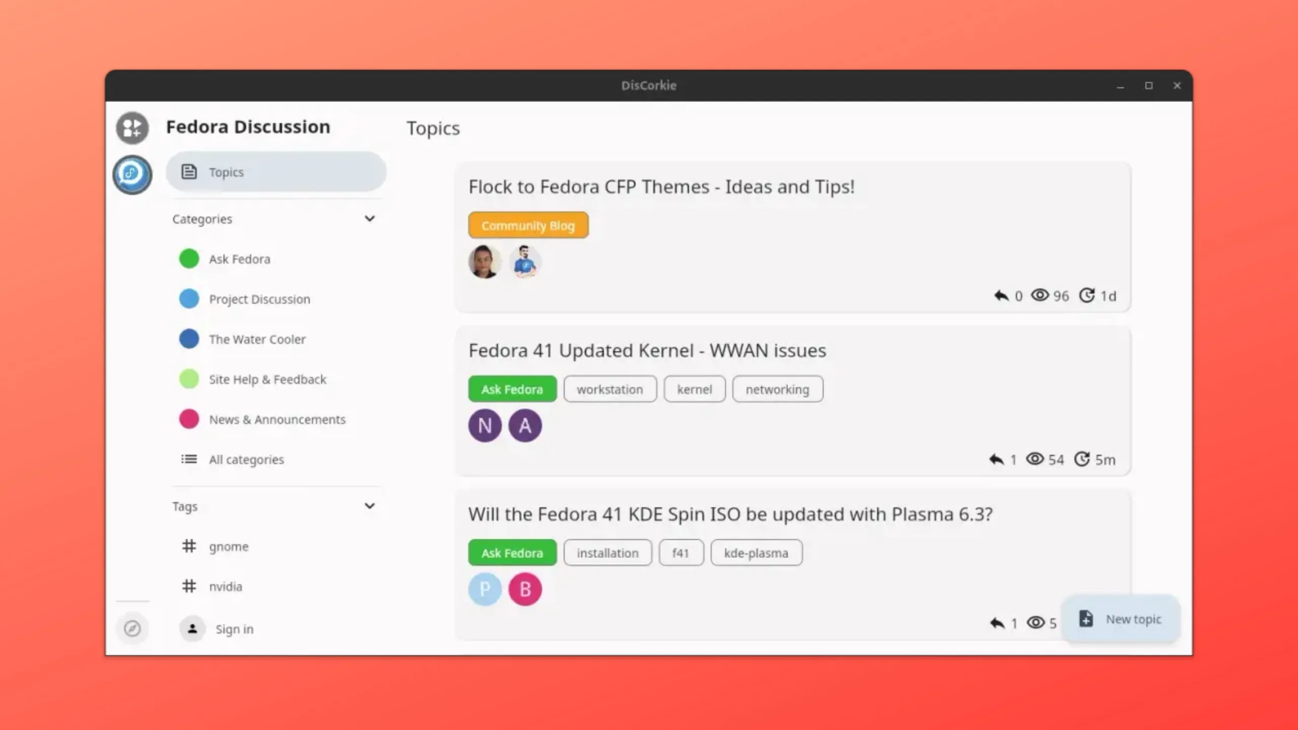 Instale o DisCorkie no Ubuntu, Fedora, Debian e outras distribuições Linux com Flatpak 2 Imagem com a interface do DisCorkie