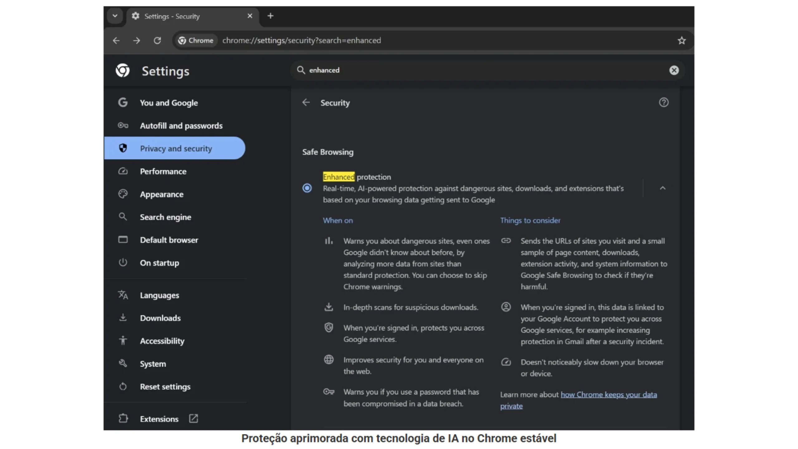 Tecnologia de IA aprimora segurança do Google Chrome para todos os usuários 2 IA Chrome
