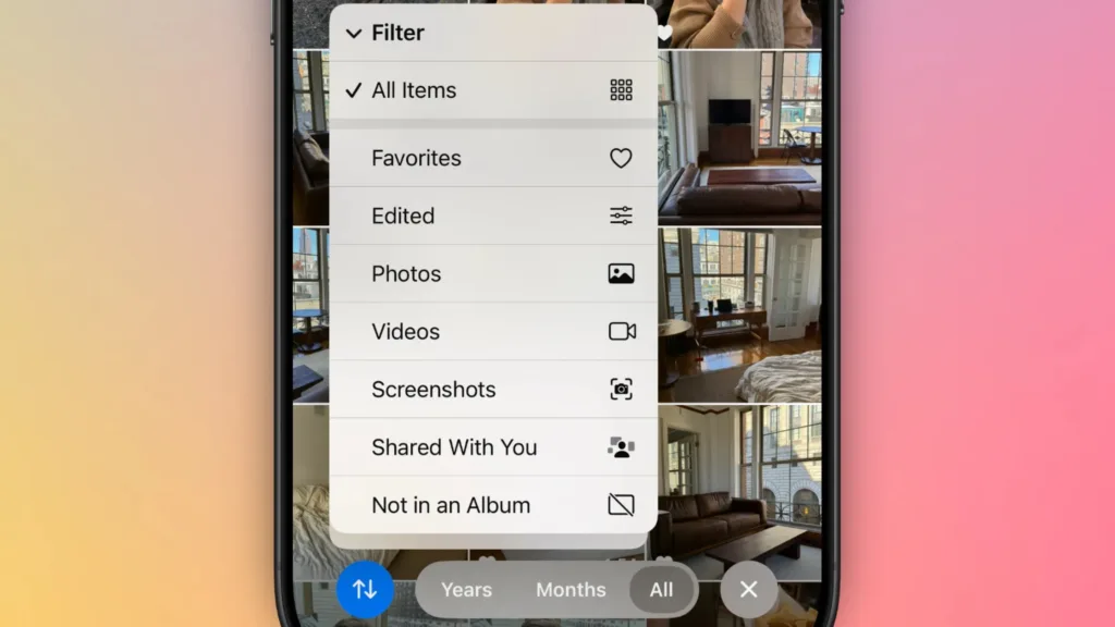 Recursos Fotos iOS 18