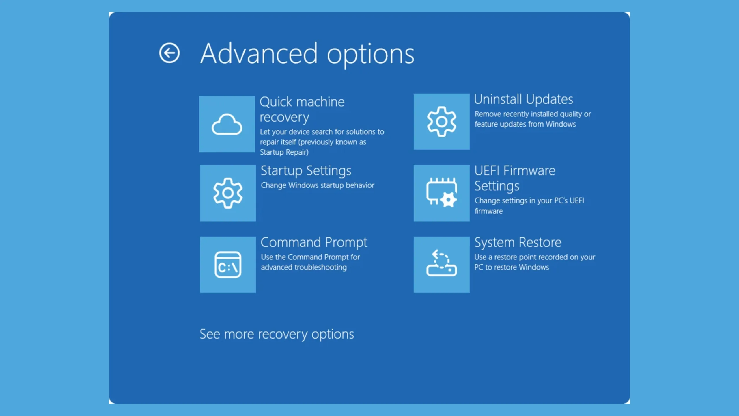 Ferramenta de recuperação Windows 11