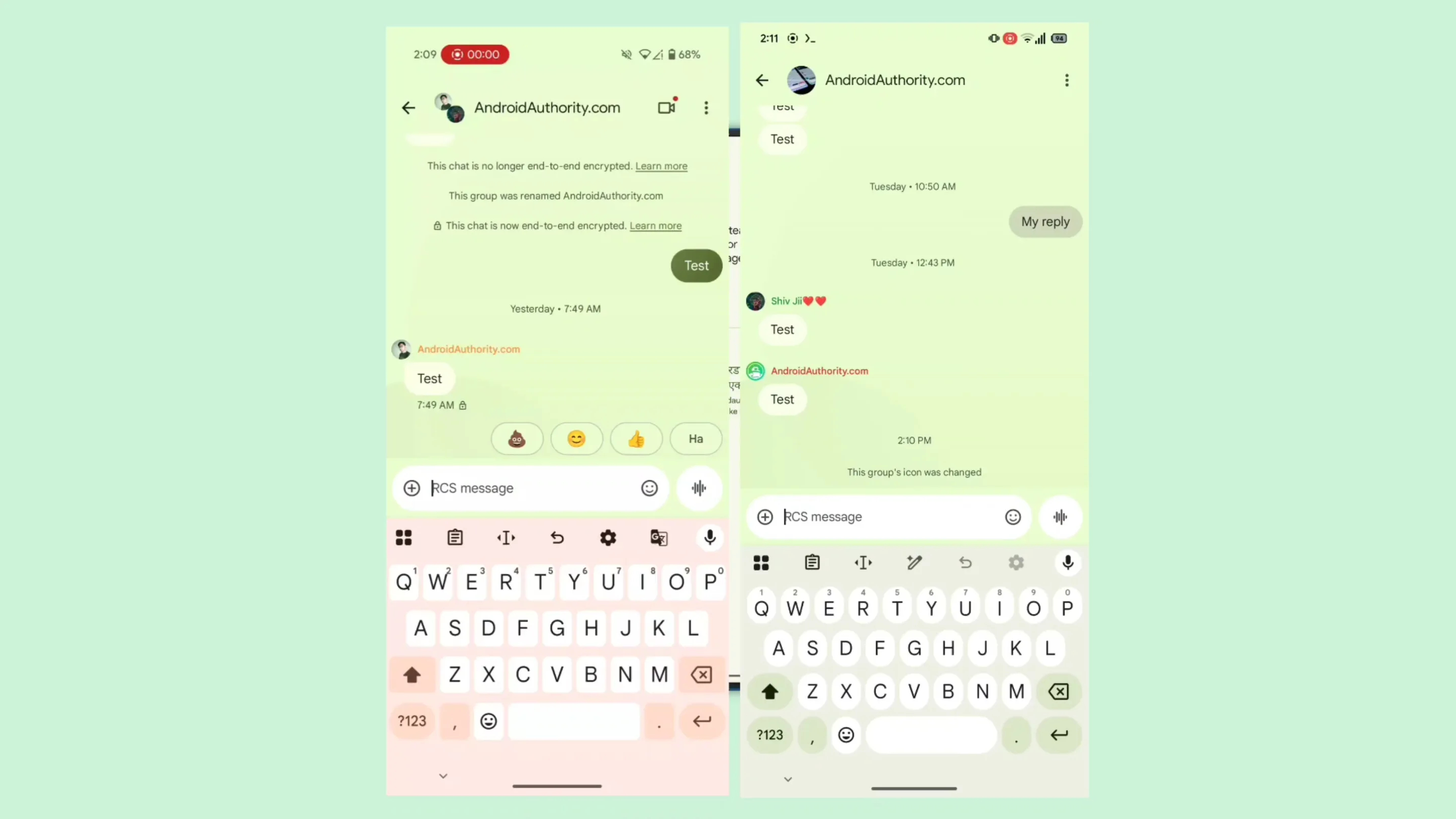 Mudanças no Google Messages: ajustes na interface e novas reações 2 Mudanças Google Messages